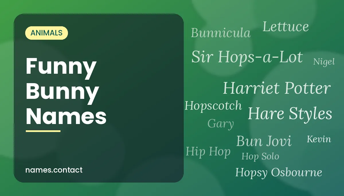 Funny Bunny Names