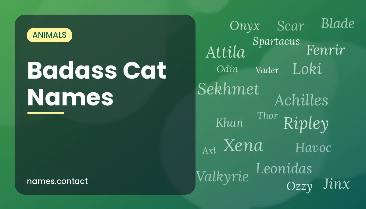 Badass Cat Names