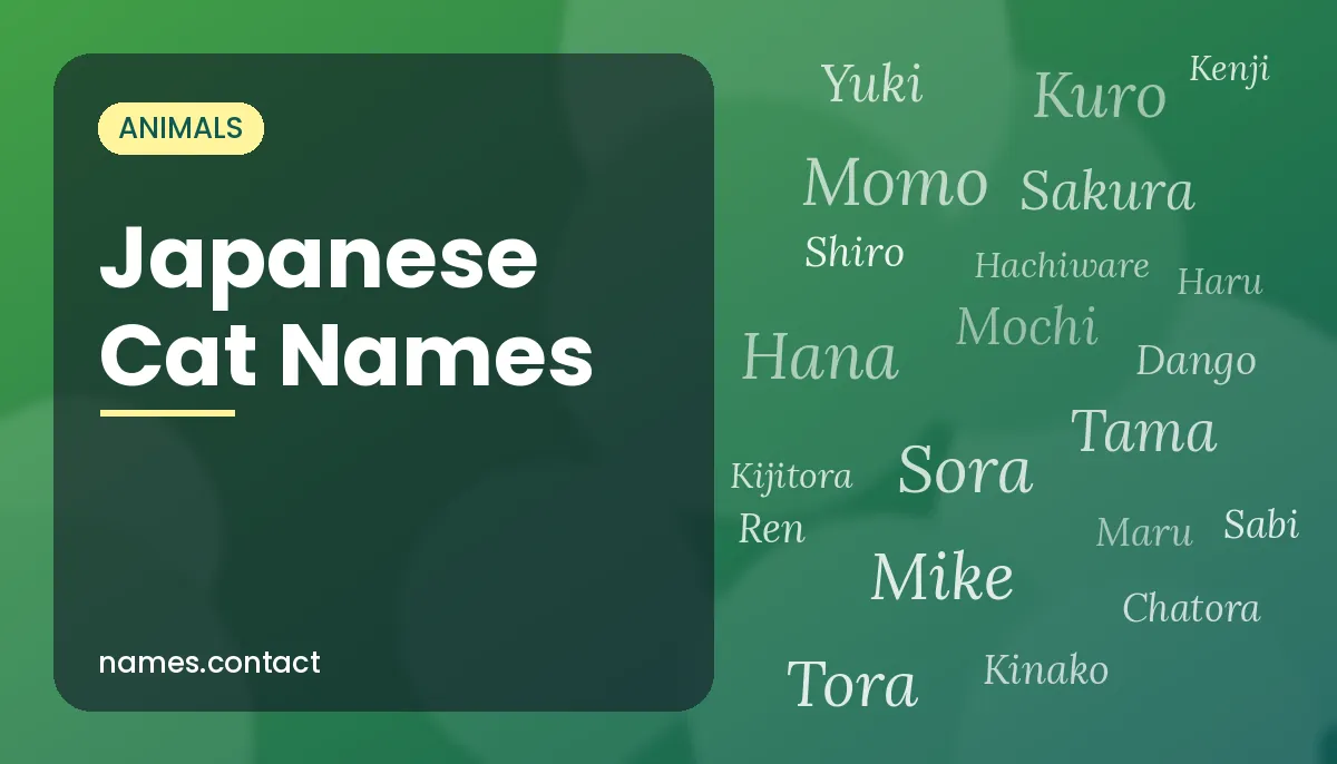 Japanese Cat Names