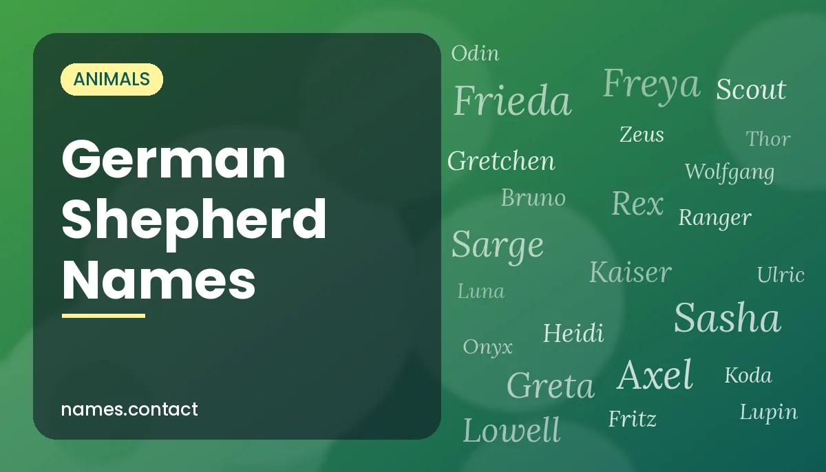 German Shepherd Names