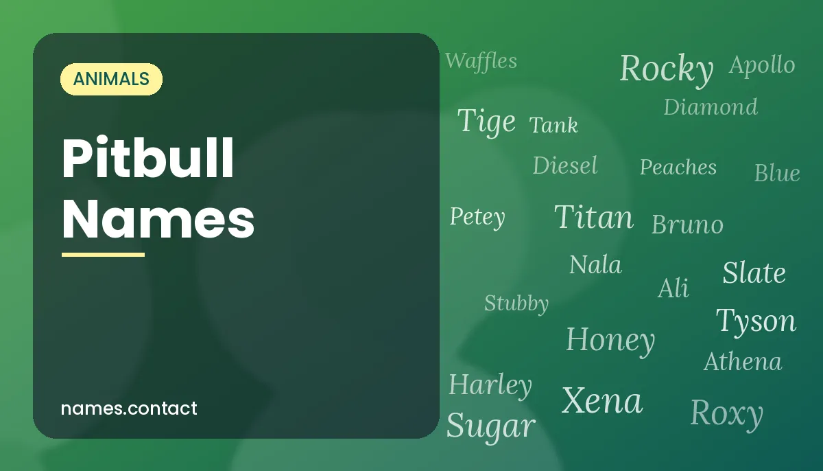 Pitbull Names
