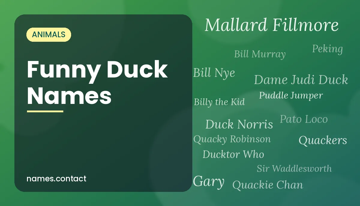 Funny Duck Names
