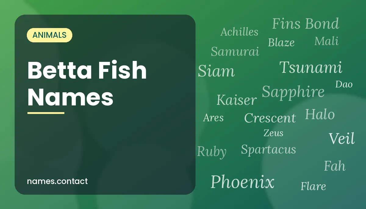 Betta Fish Names