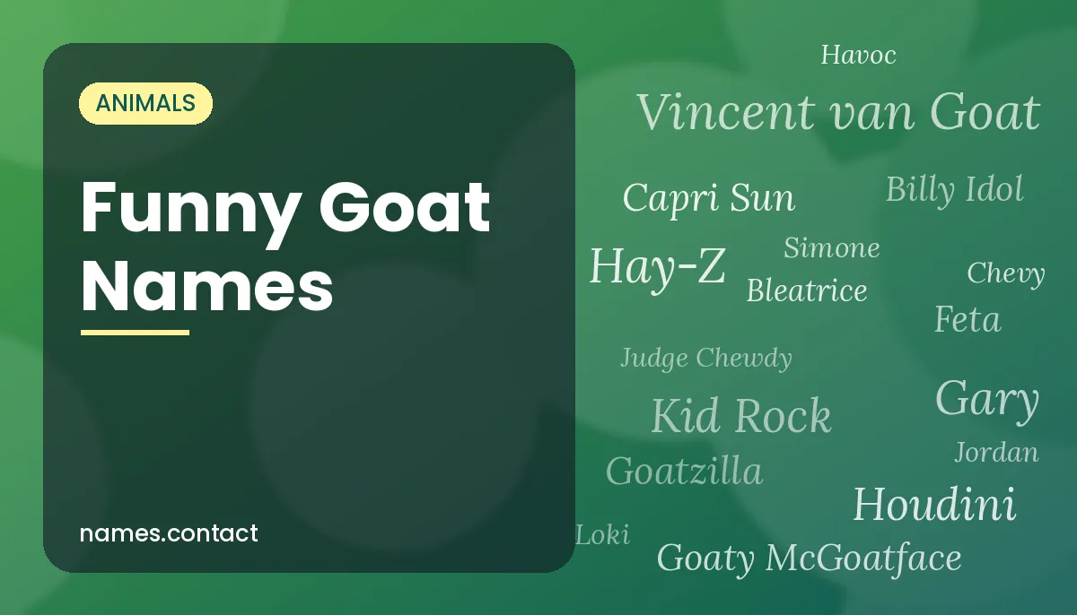 Funny Goat Names