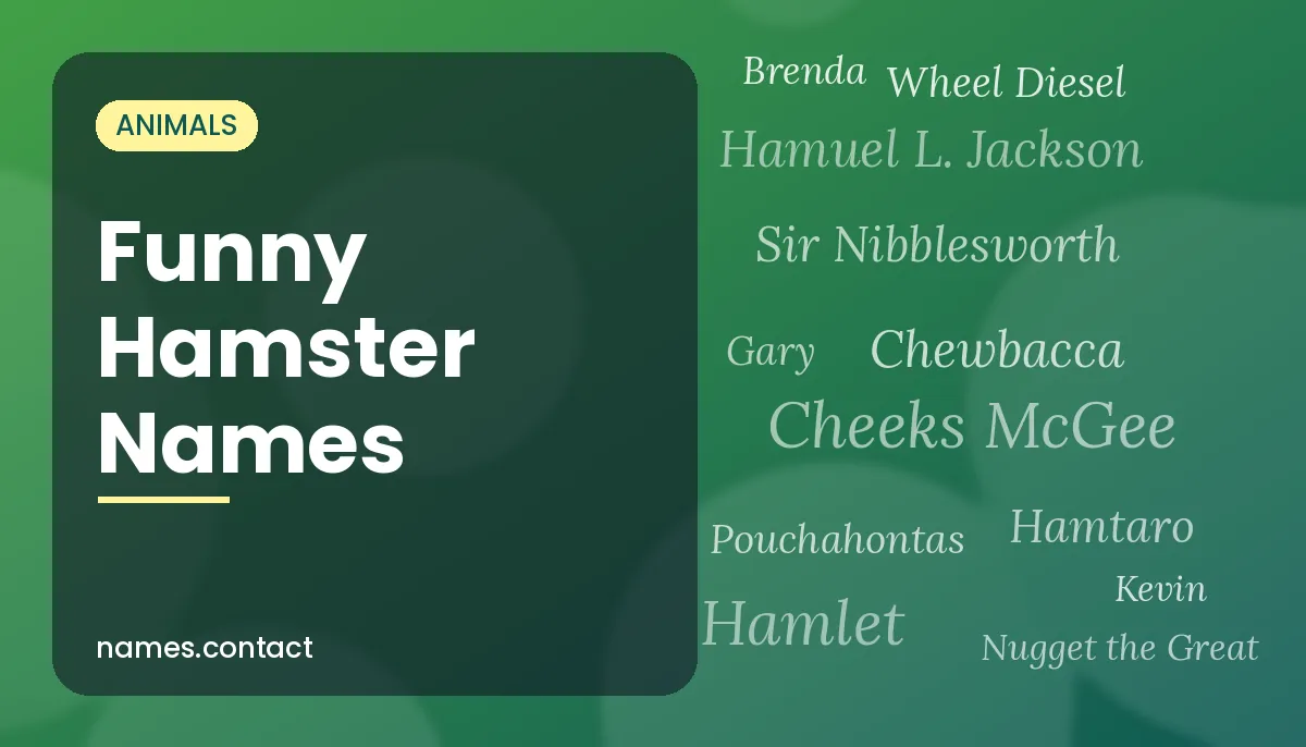 Funny Hamster Names