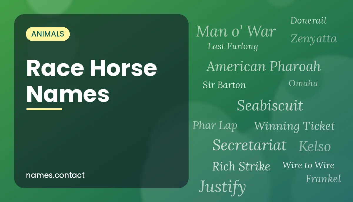 Race Horse Names