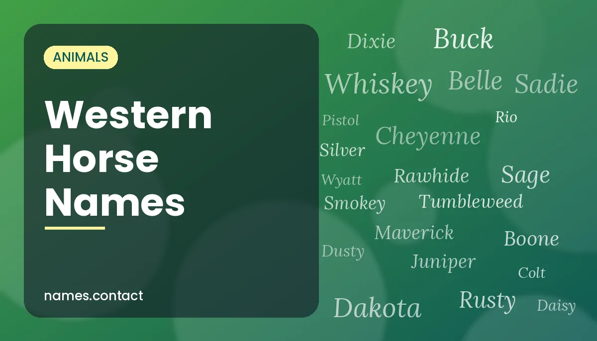 Western Horse Names
