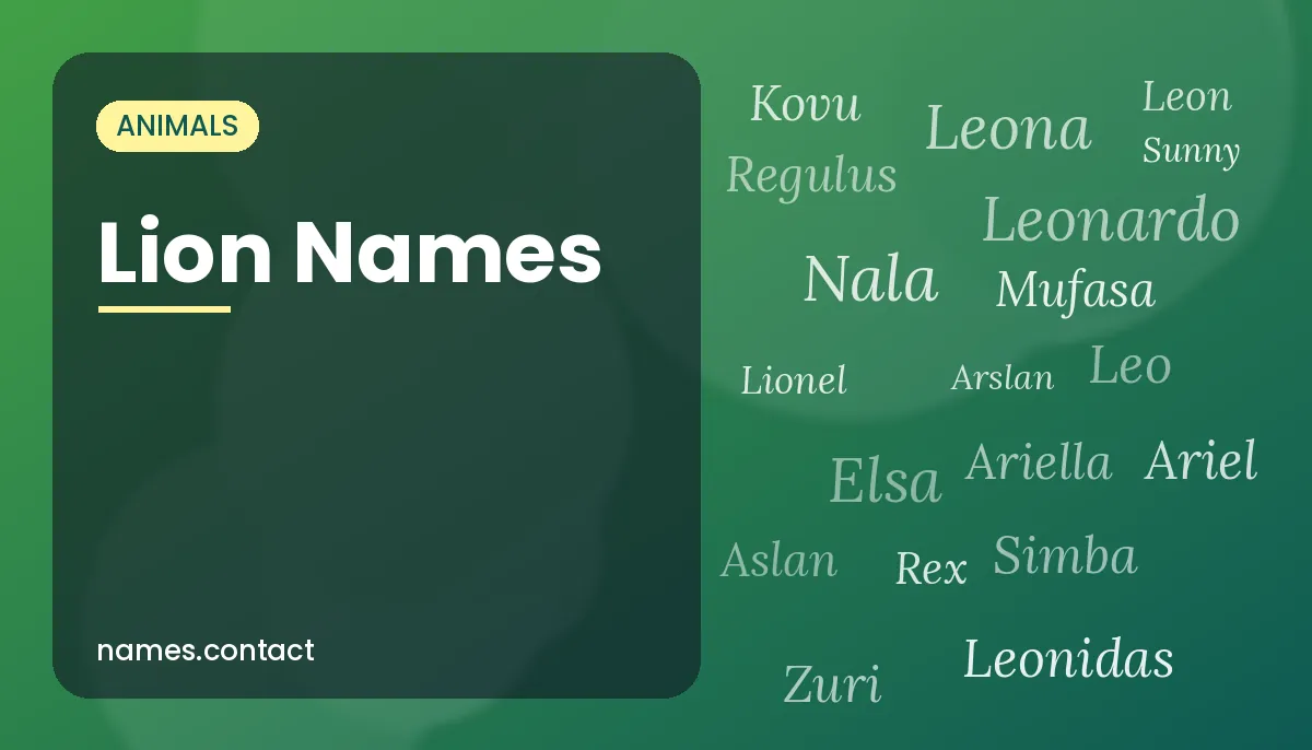 Lion Names