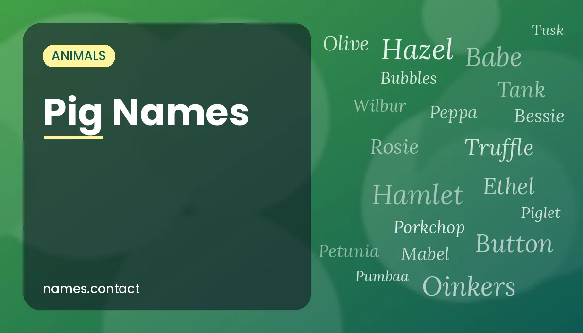 Pig Names
