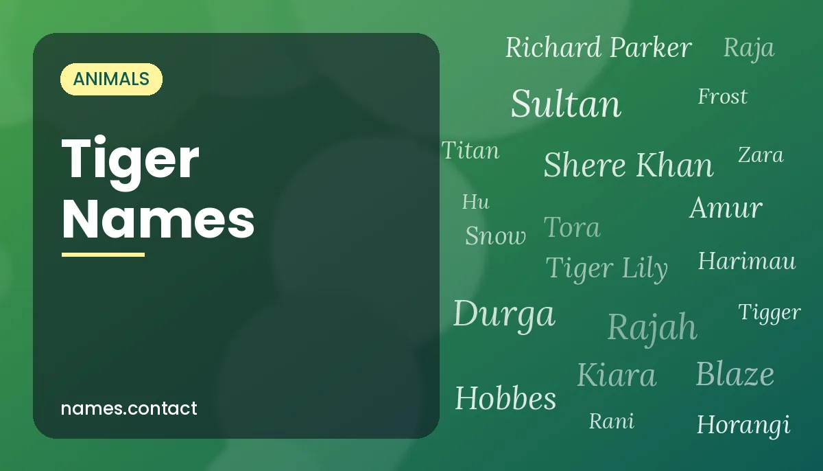 Tiger Names