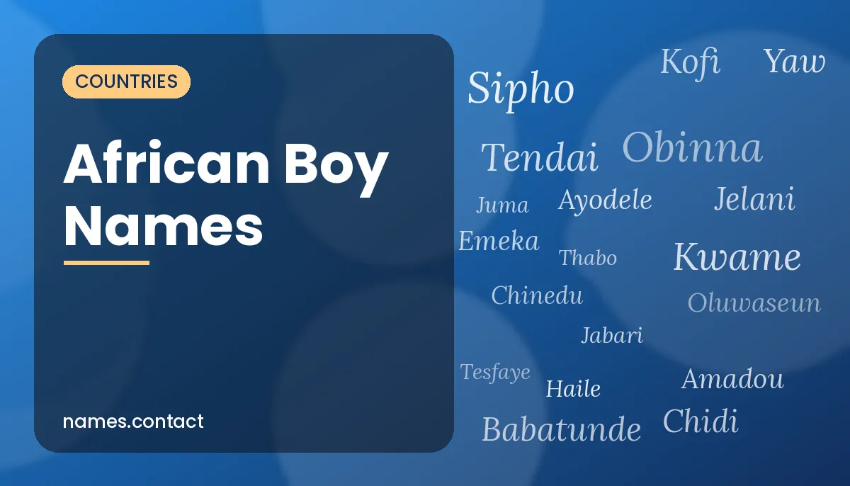 African Boy Names