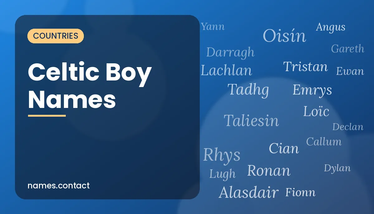 Celtic Boy Names