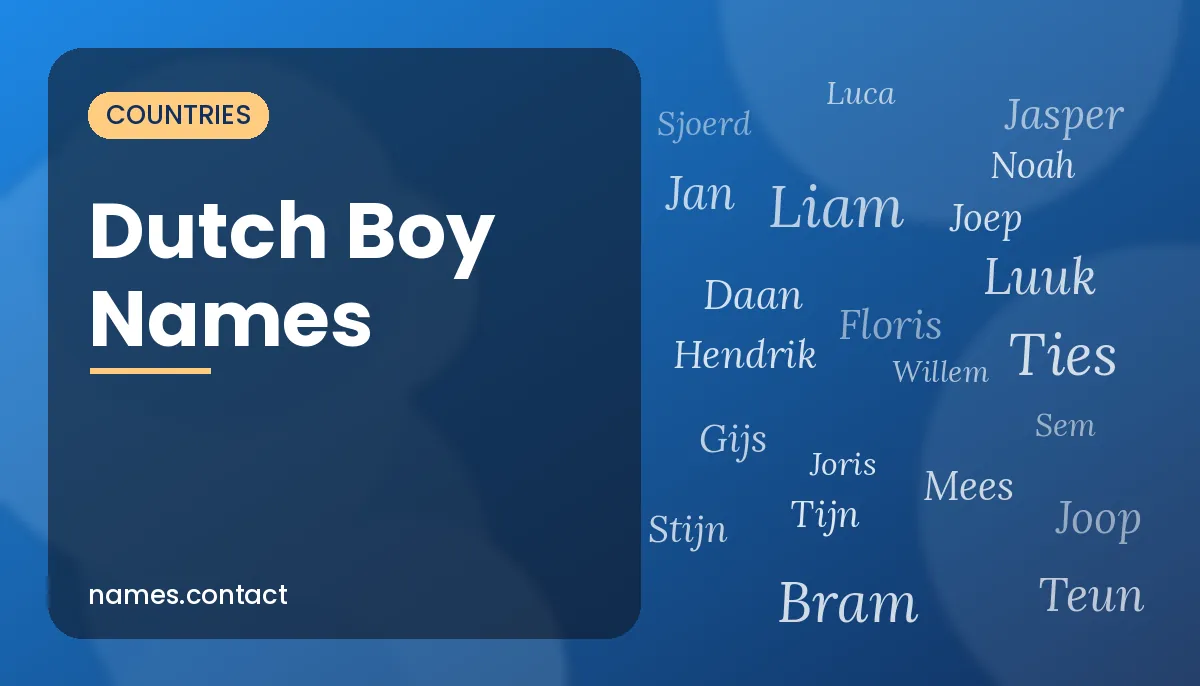 Dutch Boy Names