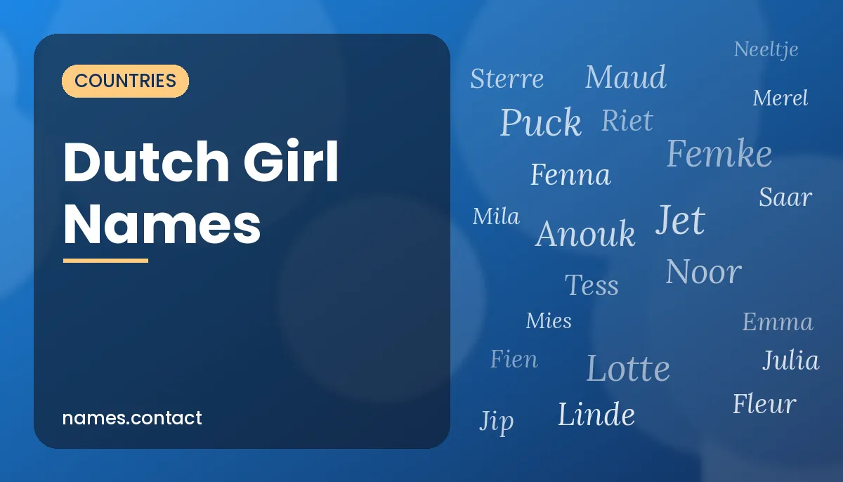 Dutch Girl Names