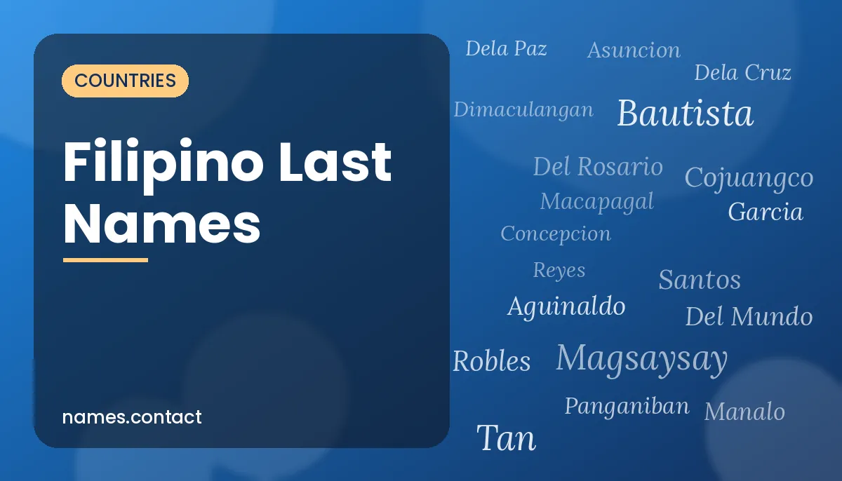 Filipino Last Names