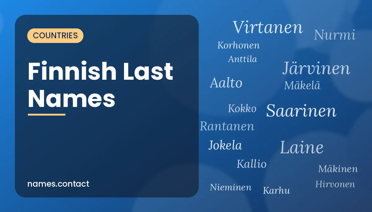 Finnish Last Names