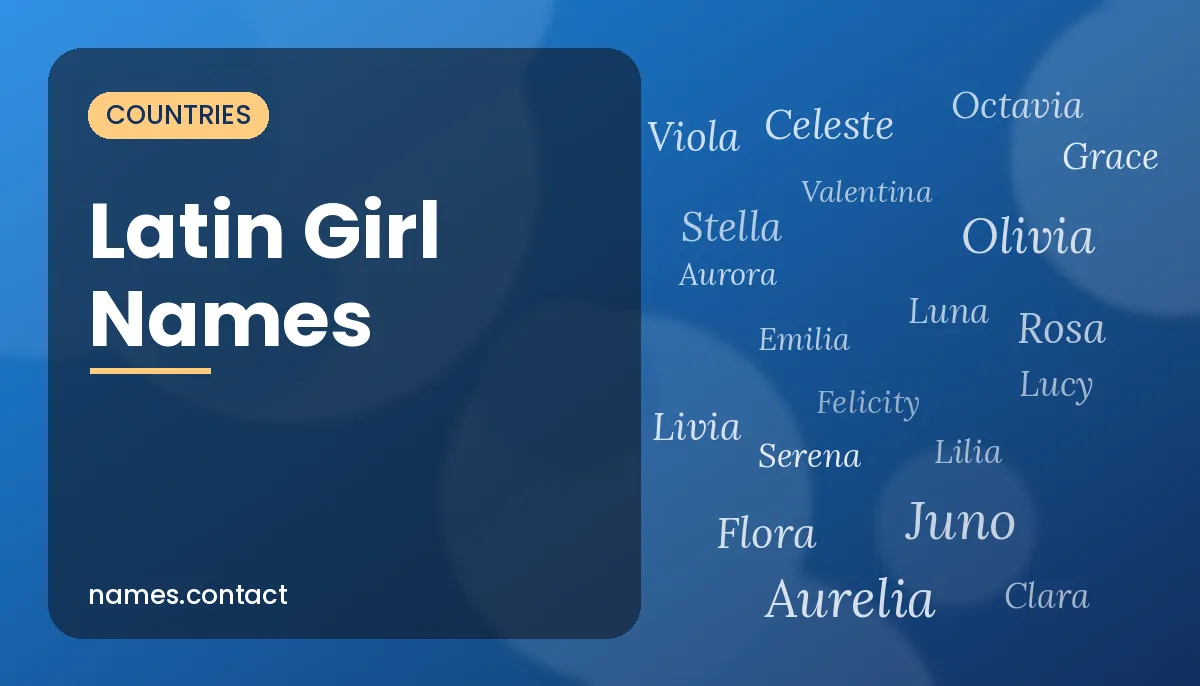 Latin Girl Names