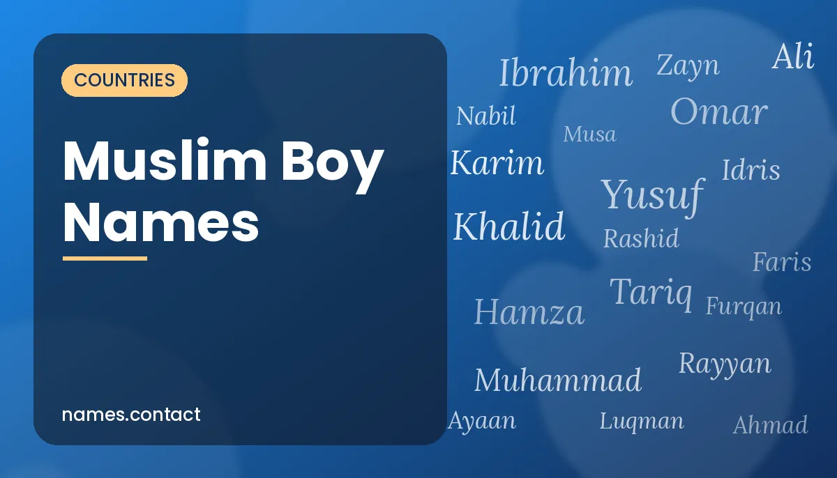 Muslim Boy Names
