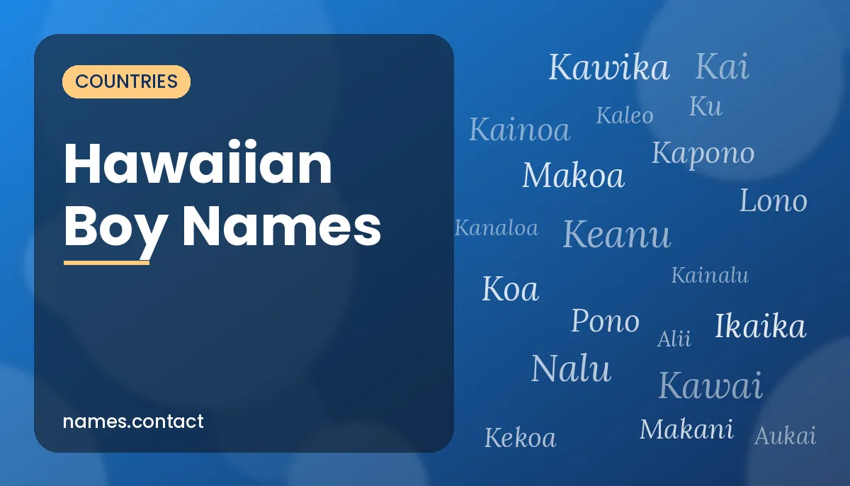 Hawaiian Boy Names