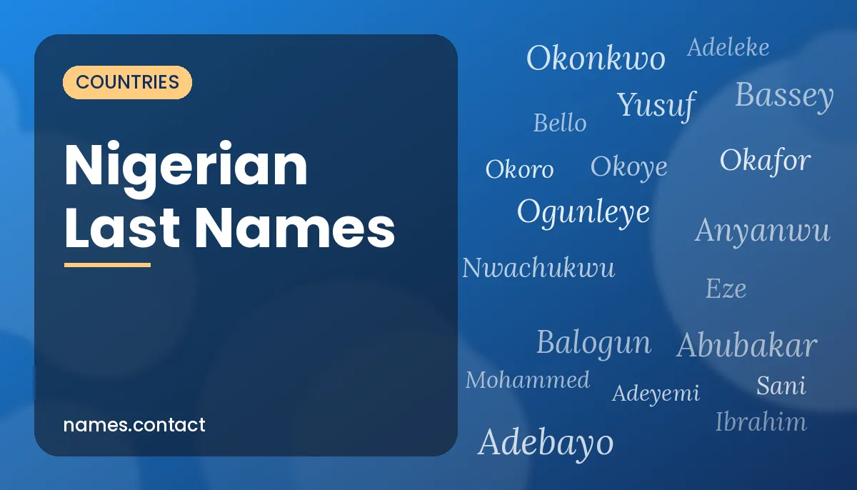 Nigerian Last Names