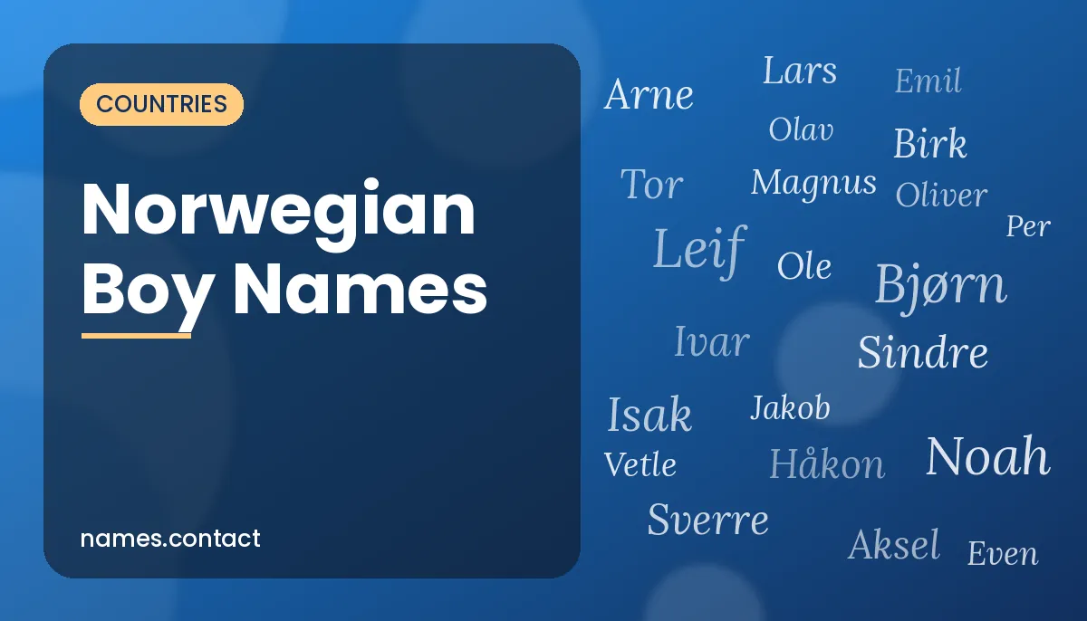 Norwegian Boy Names