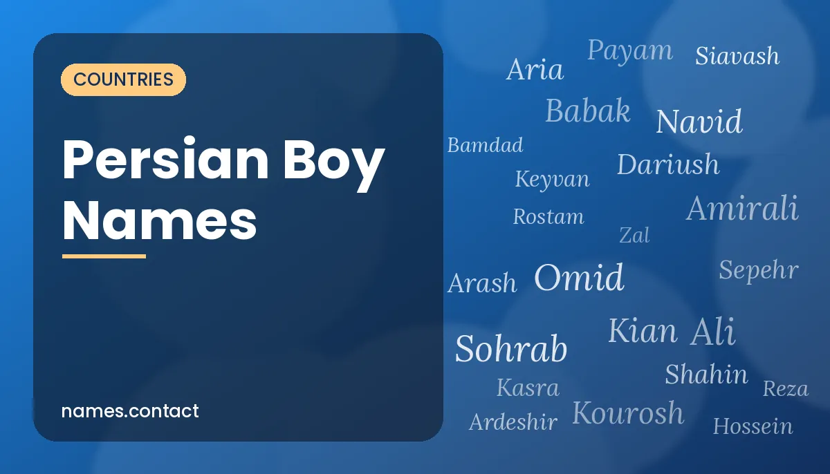 Persian Boy Names