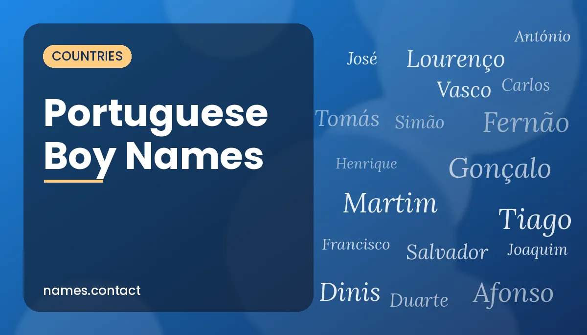Portuguese Boy Names