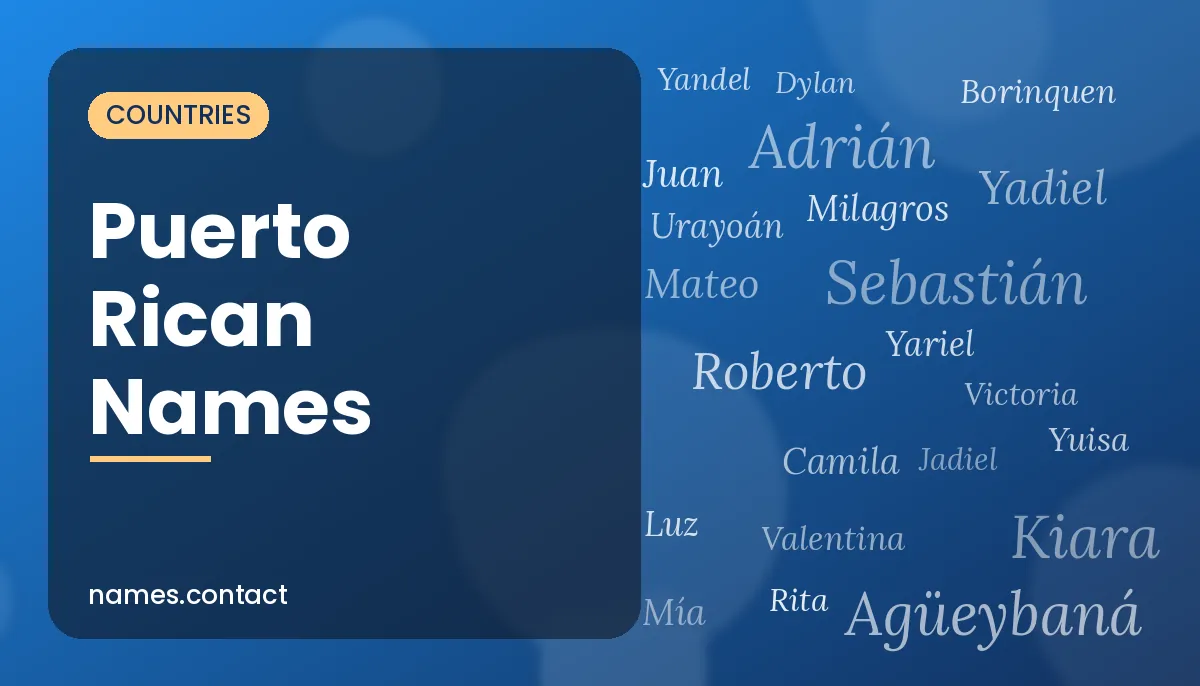 Puerto Rican Names