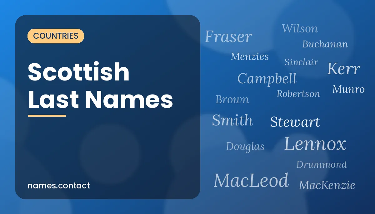 Scottish Last Names