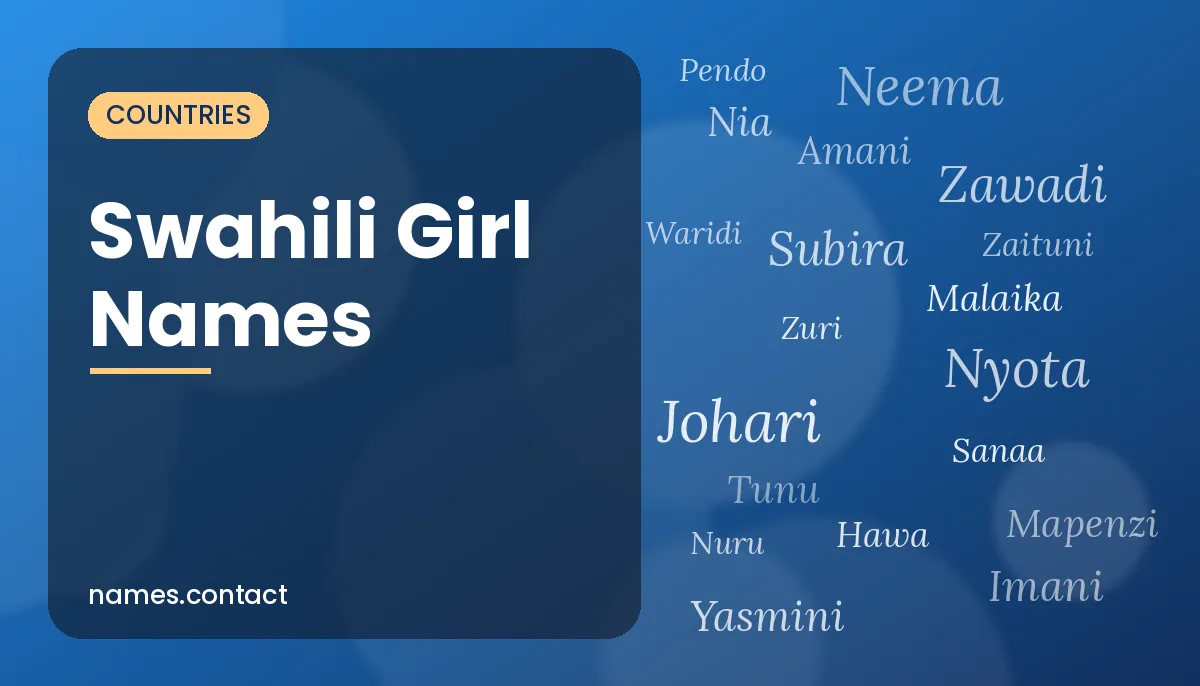 Swahili Girl Names