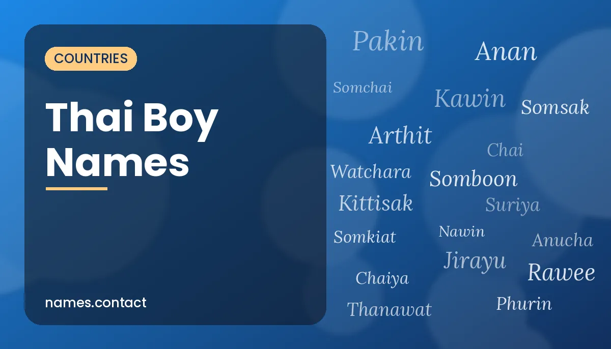 Thai Boy Names