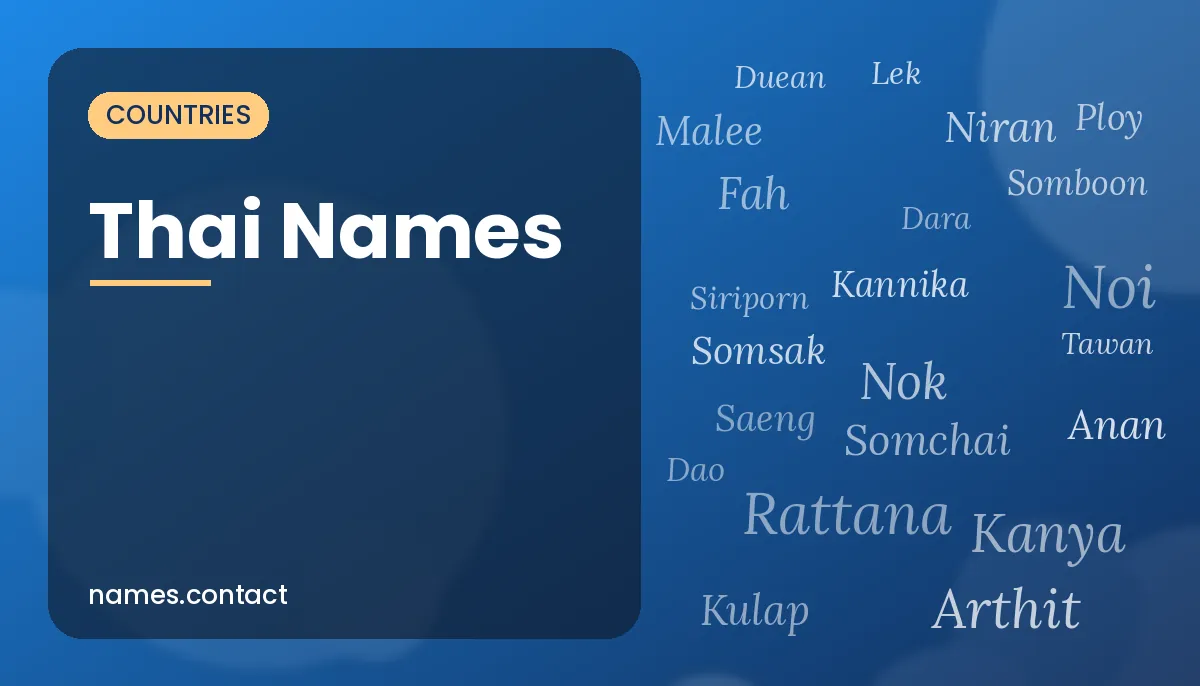 Thai Names