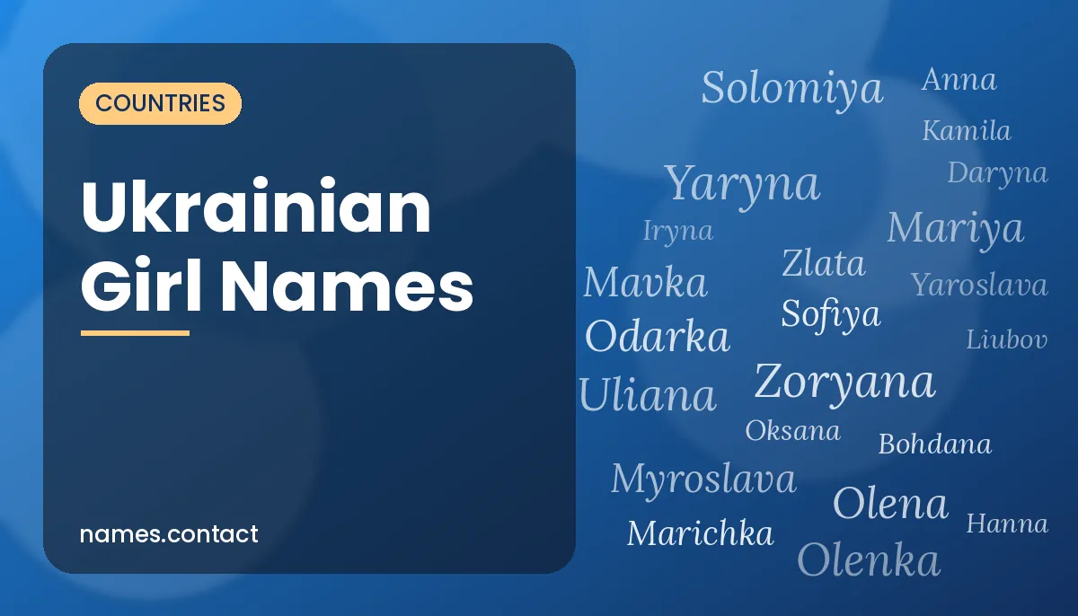 Ukrainian Girl Names