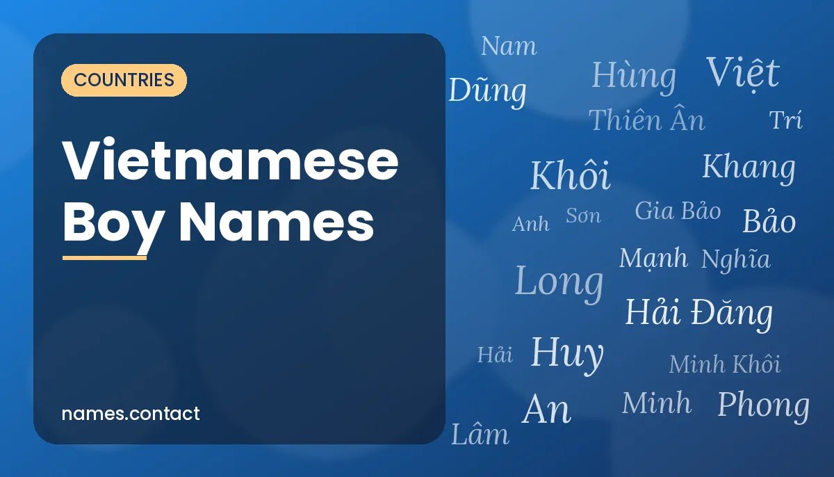 Vietnamese Boy Names