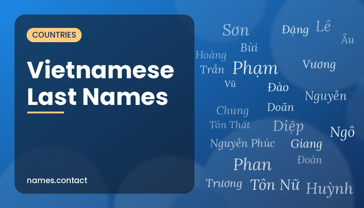 Vietnamese Last Names