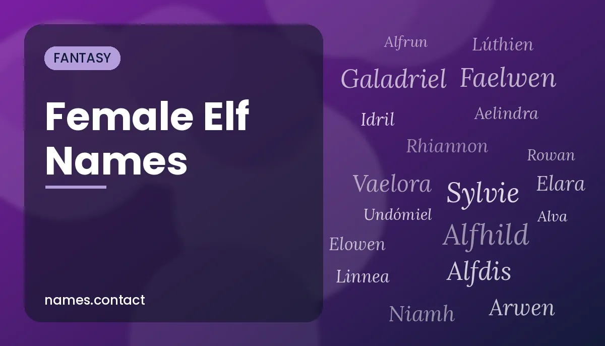 Female Elf Names