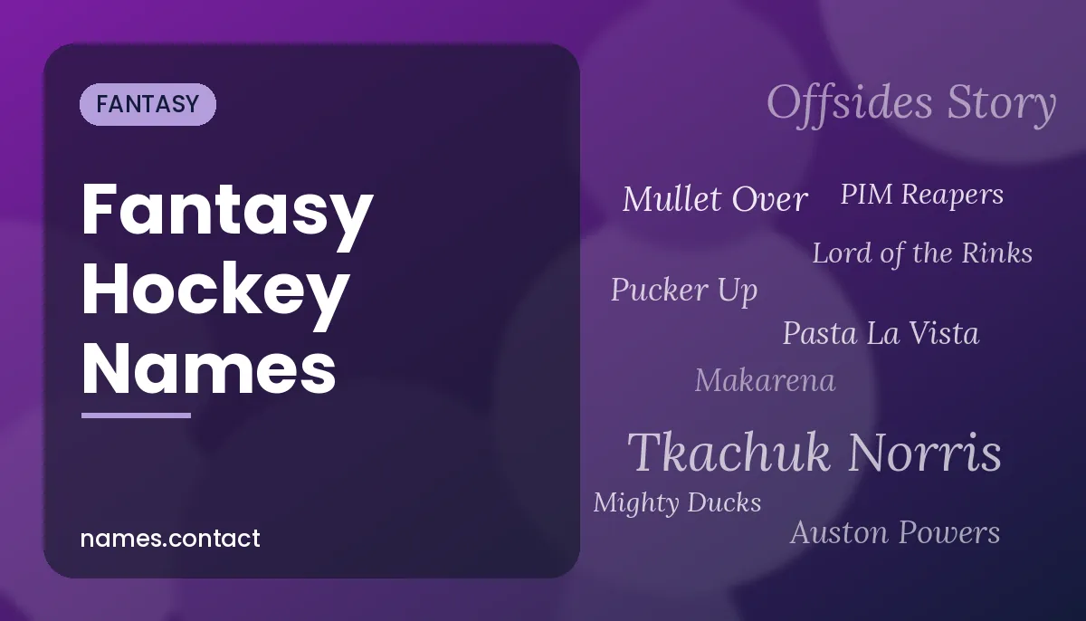Fantasy Hockey Names