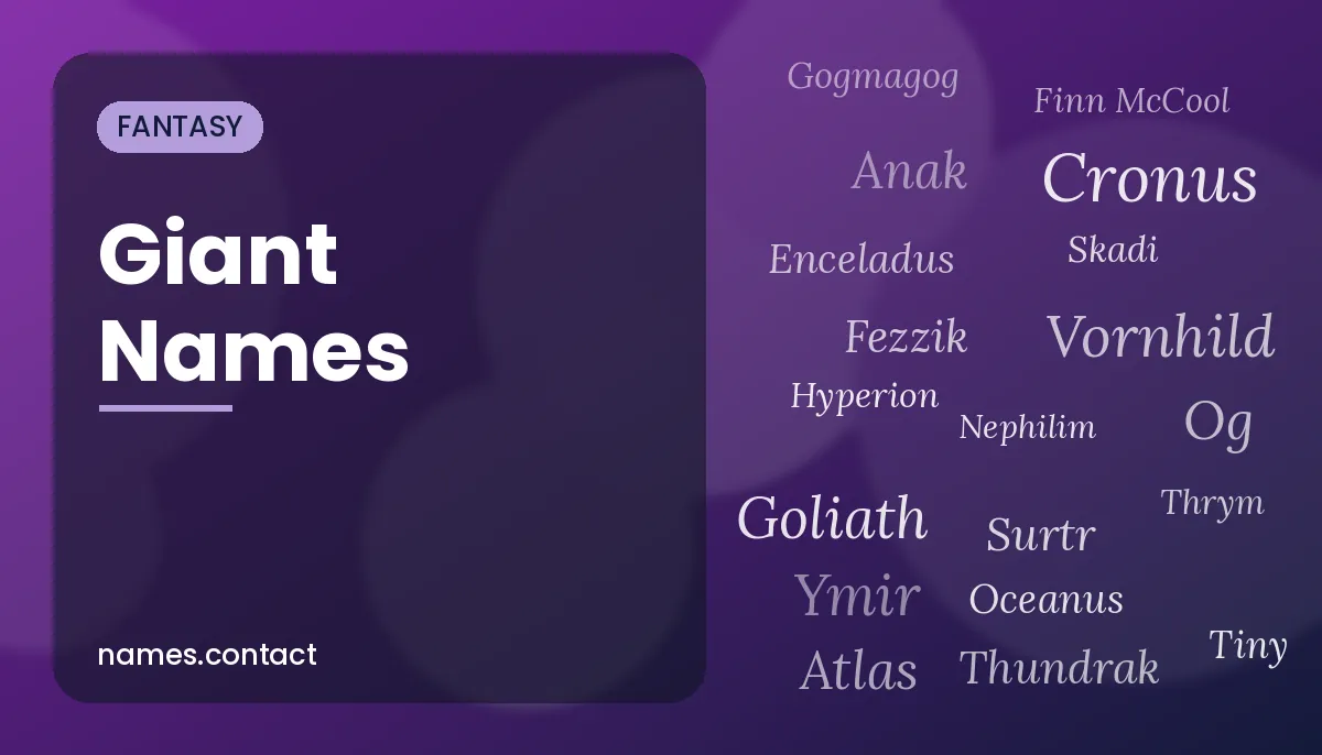 Giant Names