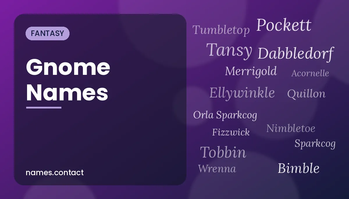 Gnome Names