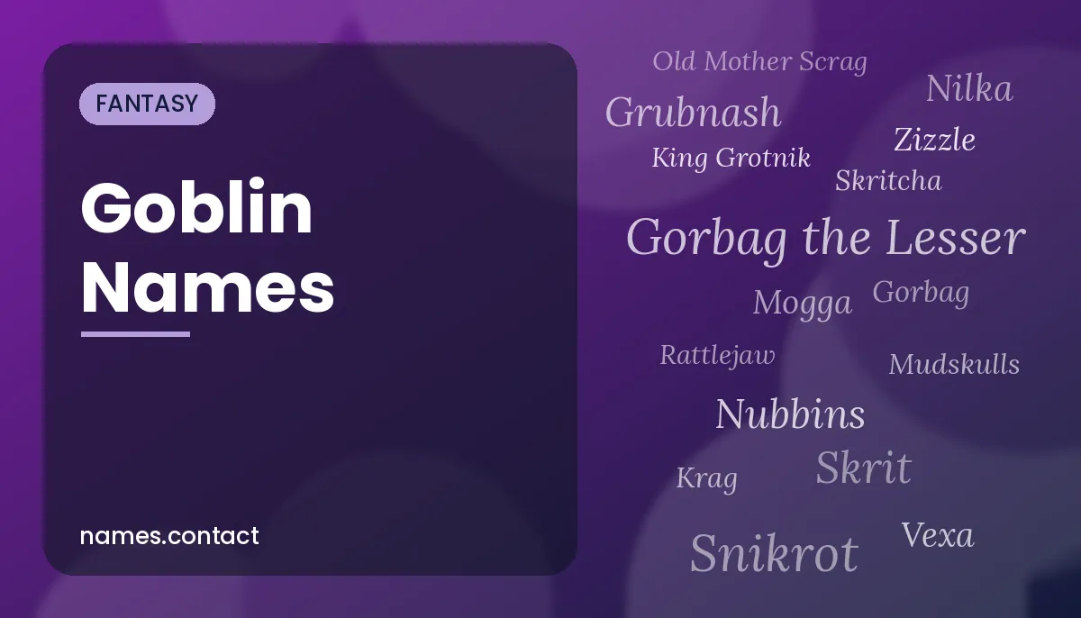 Goblin Names