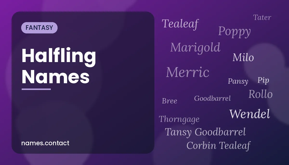 Halfling Names
