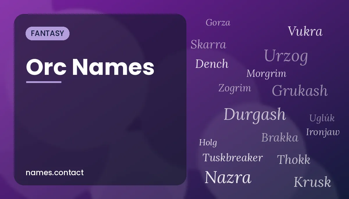 Orc Names
