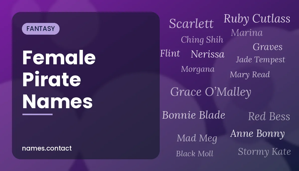 Female Pirate Names