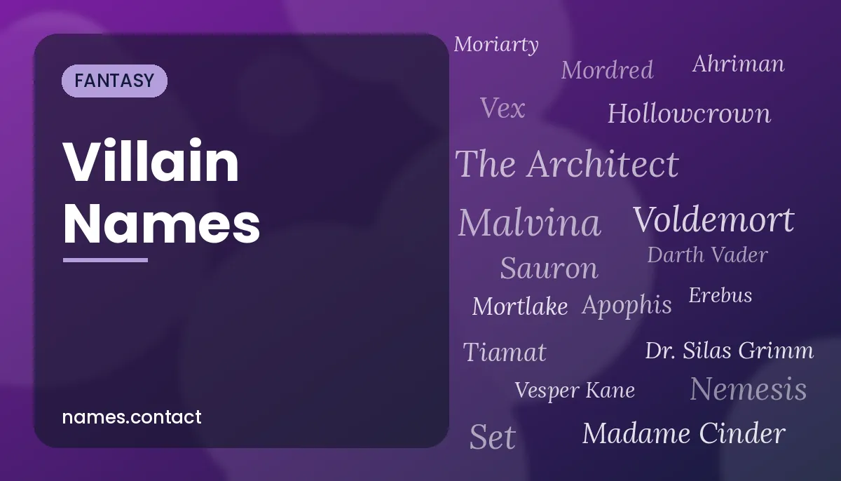 Villain Names