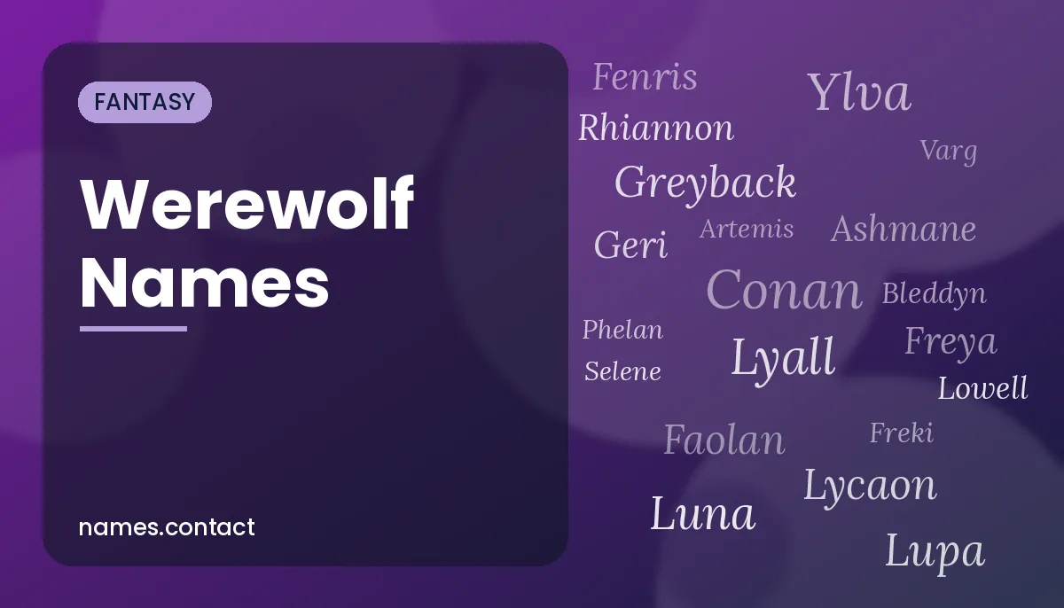 Werewolf Names