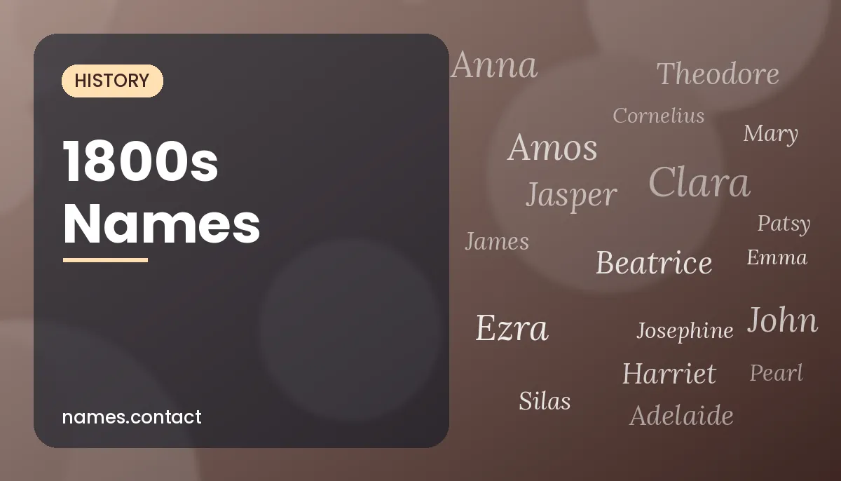 1800s Names