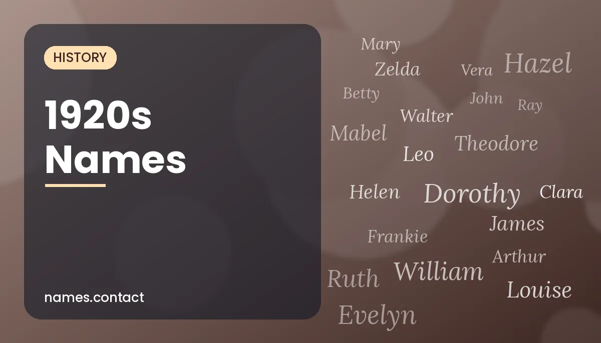 1920s Names