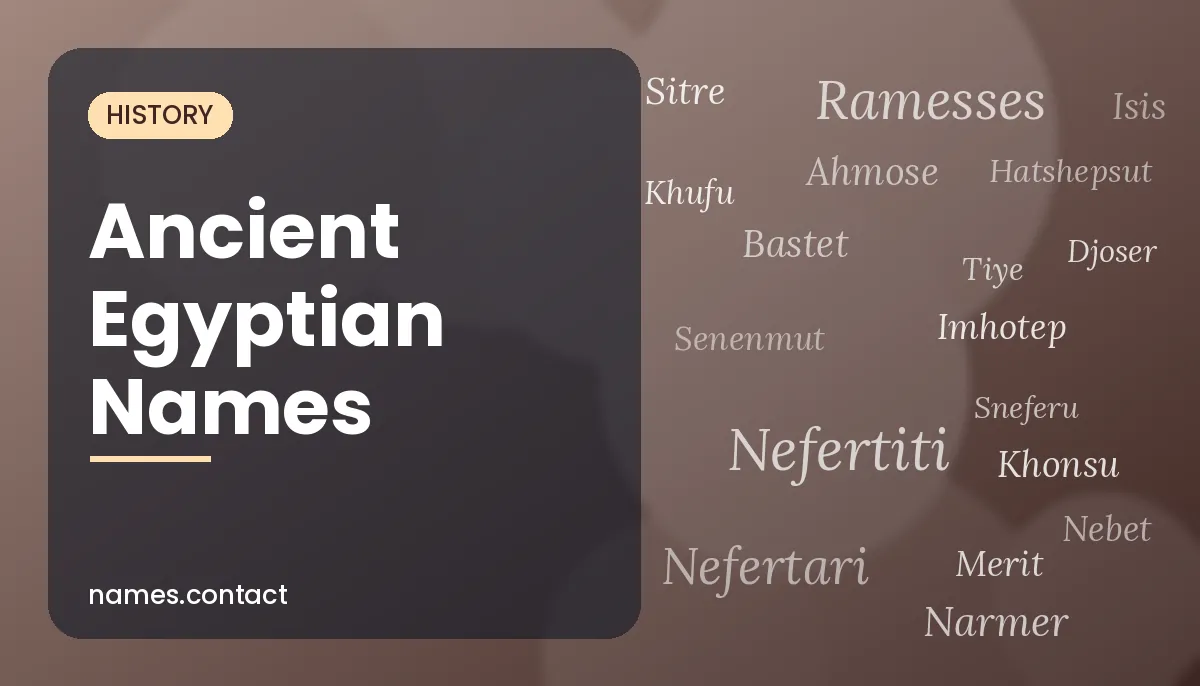 Ancient Egyptian Names