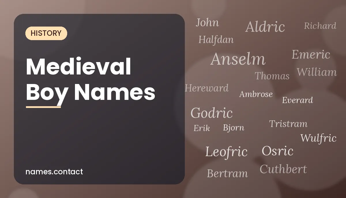 Medieval Boy Names