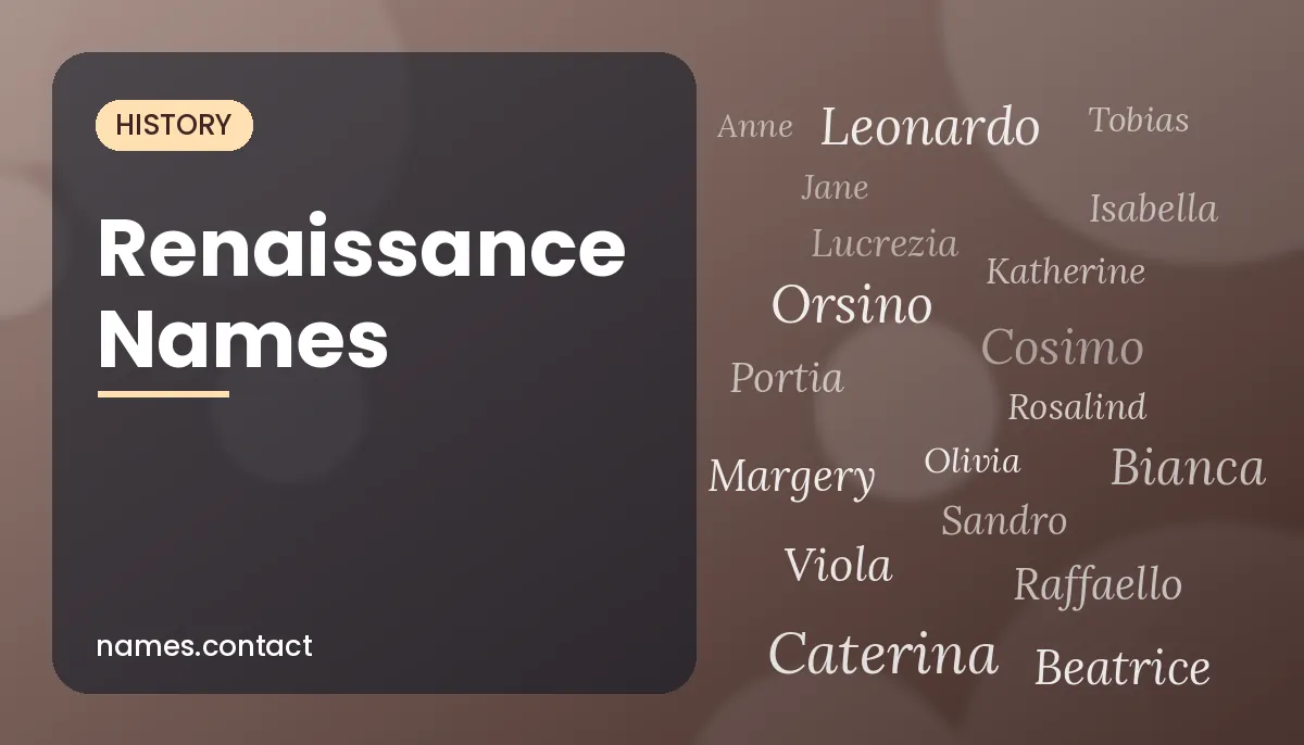 Renaissance Names